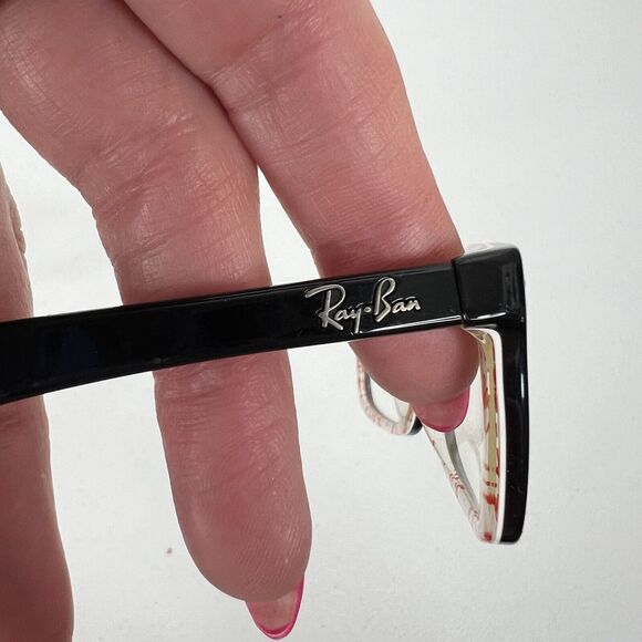 Ray Ban Youth 5228 Eyeglasses Frames Optics Polished Black 50-17-140 Full Rim - Picture 6 of 13